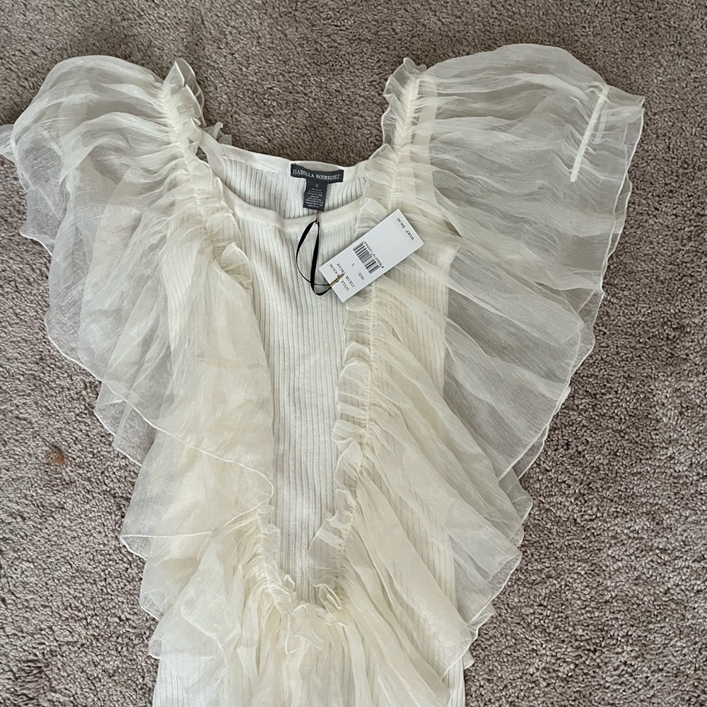 Small blouse dirty white good for party